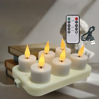 Mini LED Candle Lamp with Flickering Flame Effect
