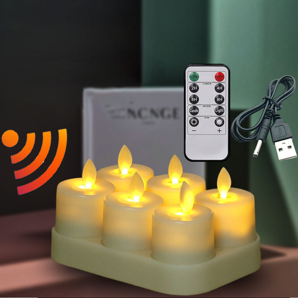 Mini LED Candle Lamp with Flickering Flame Effect