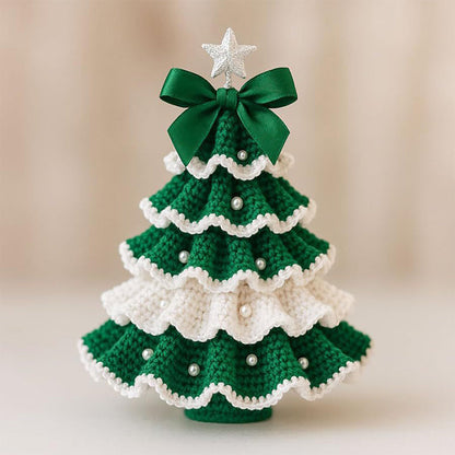 Beautiful Crocheted Mini Christmas Trees