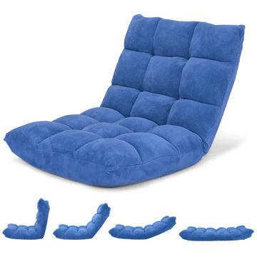 Ergonomic 14-Position Adjustable Foam Floor Seat