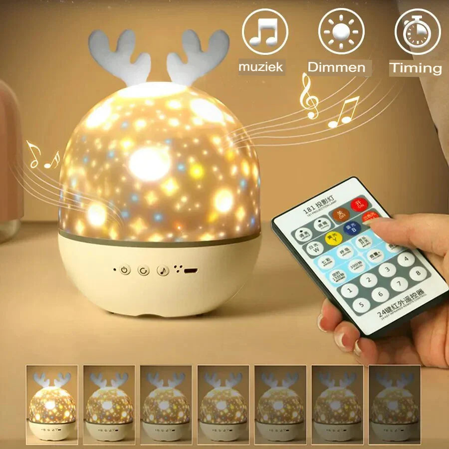 Colorful Kids Night Light Star Projector Lamp - Halri