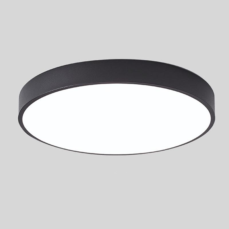 Simple Round LED Ceiling Fixture Slim Flush Mount