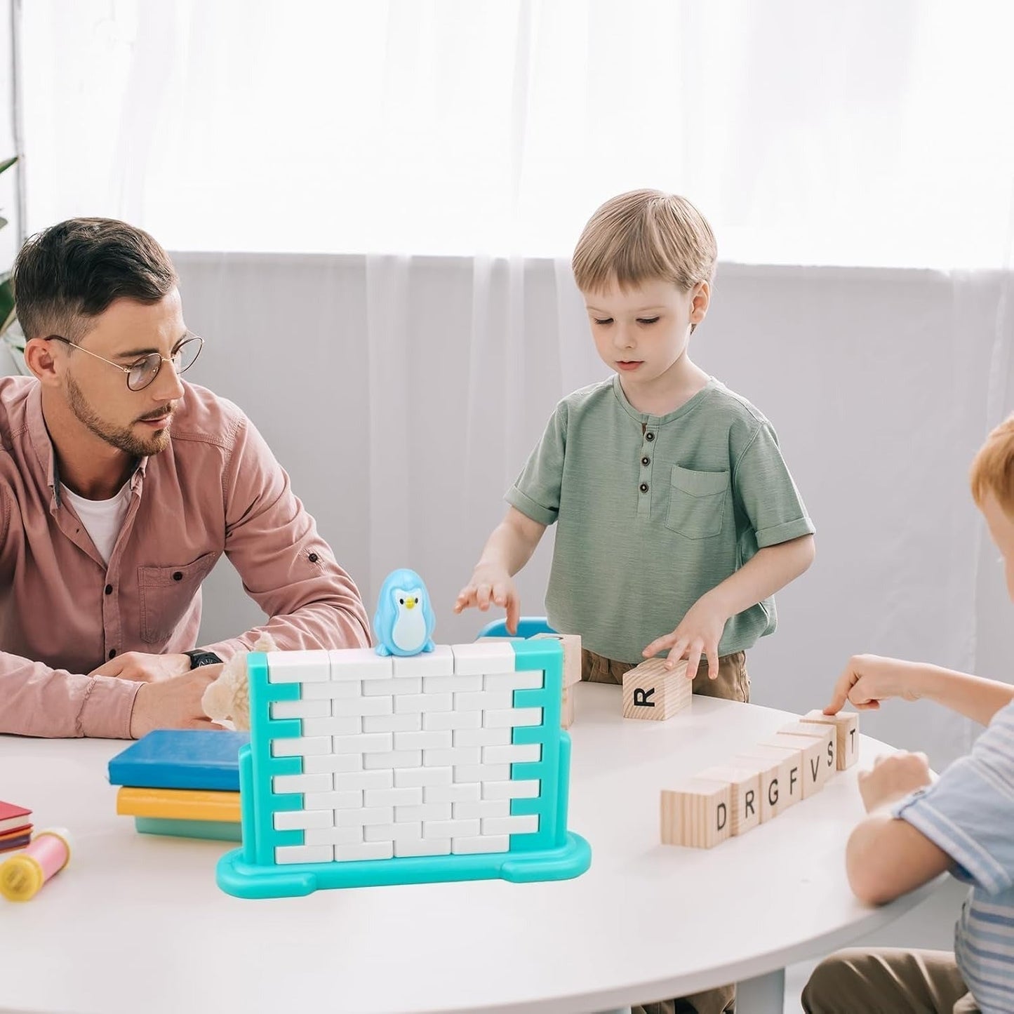 3PCS Penguin Trap Game with Fun and Safe Play Builds Logic, Hand-Eye Coordination, Easy Assembly for Kids Ages 3+