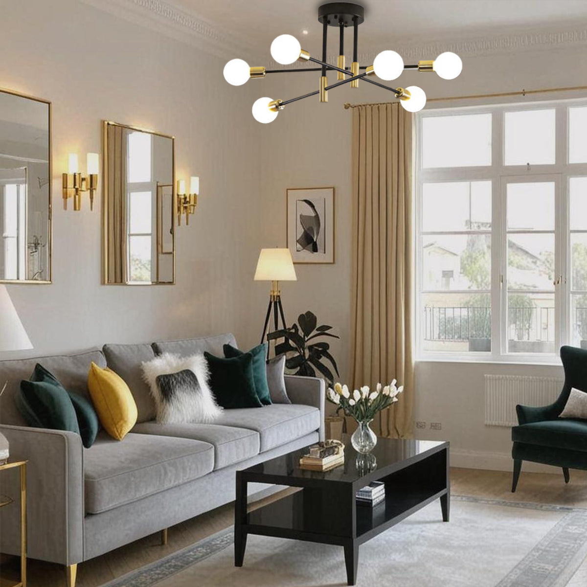 Modern Nordic Multiple Blubs Ceiling Light