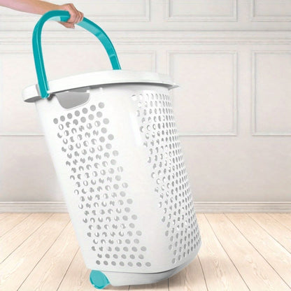 Big Wheel Laundry Hamper Storage Basket