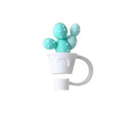 Colorful Silicone Straw Lid & Accessories