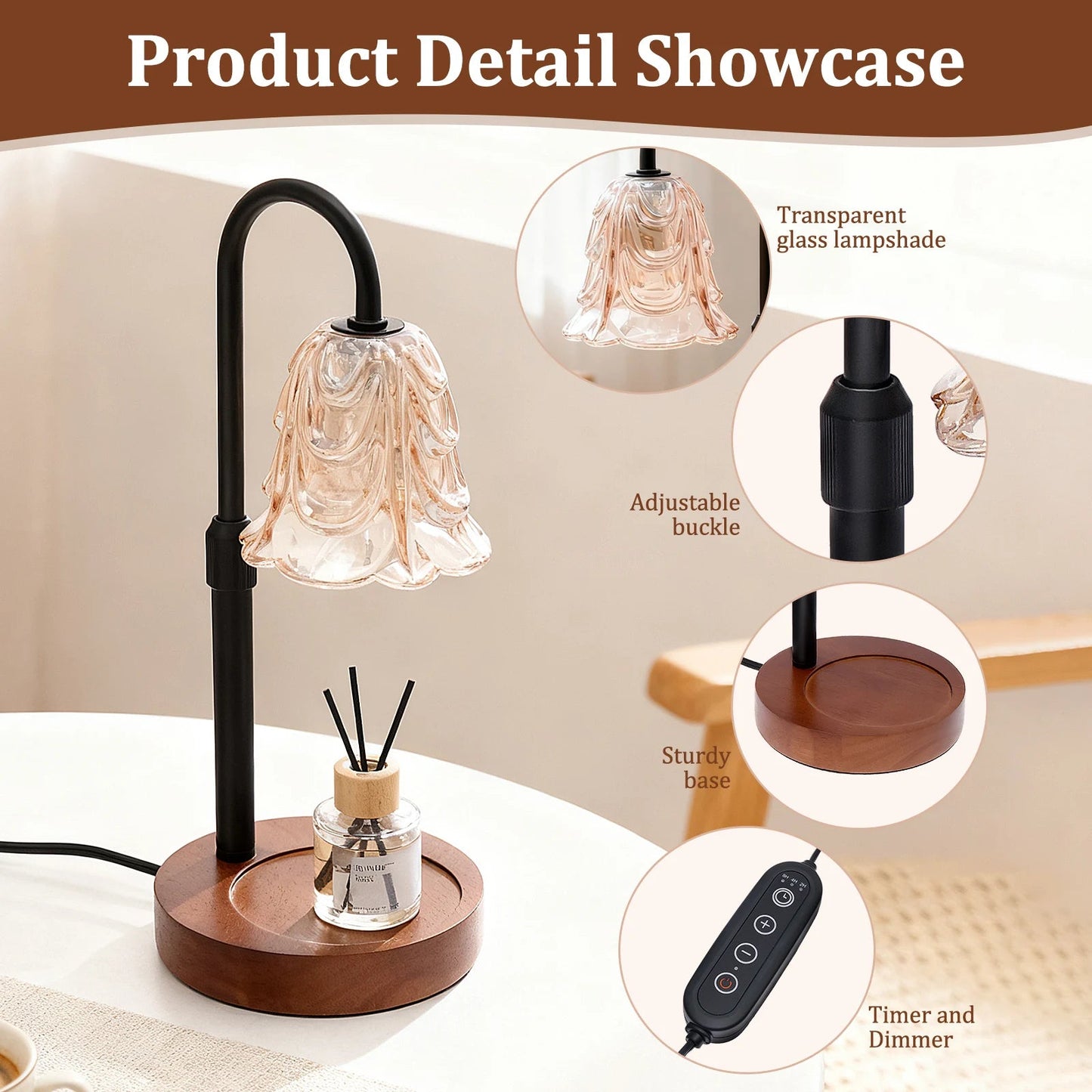 Pretty Adjustable Flameless Candle Light Lamp