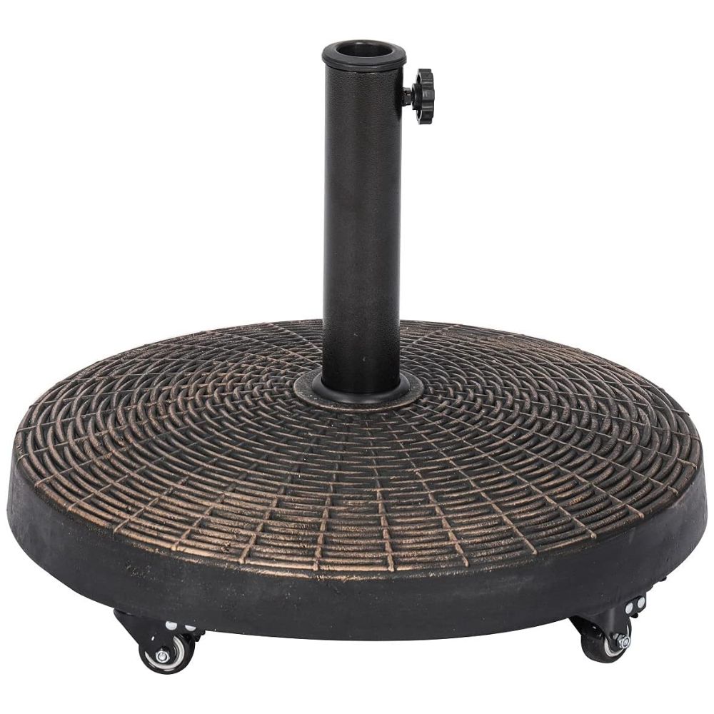 Sturdy Garden Umbrella Stand with Casters
