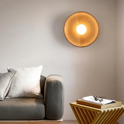 Rustic Wood Wall Light Lamp