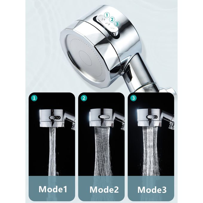 Easy Install Low Flow Handheld Shower Head with High Pressure