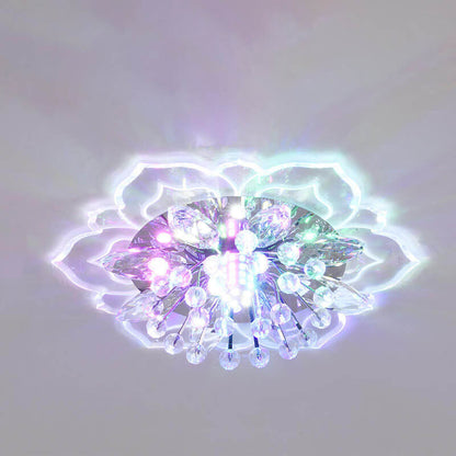 Colorful LED Floral Ceiling Lamp