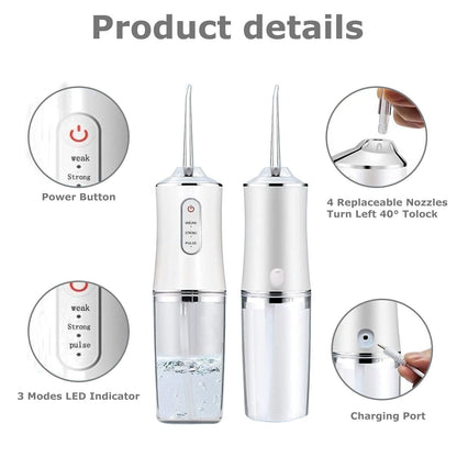 Compact Oral Water Jet Flosser