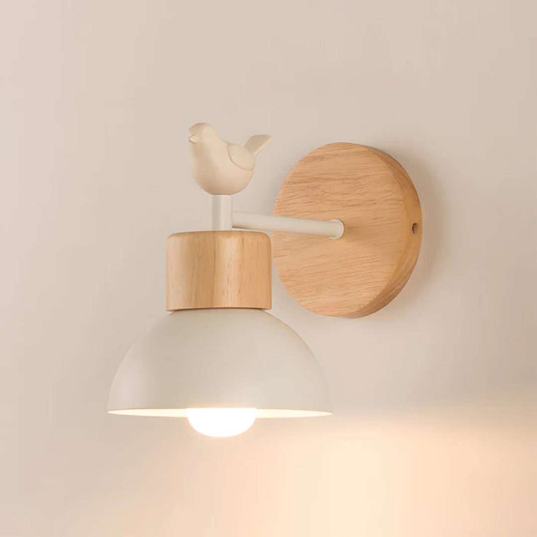 Rustic Wooden Wall Light Fixture