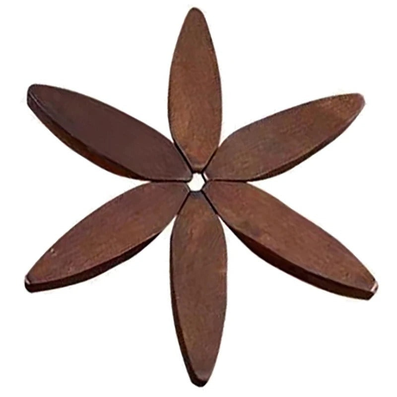 Natural Wood Coaster and Trivet Gift Set