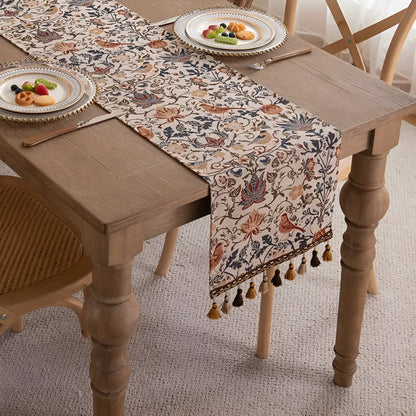 Classic Floral Pattern Table Runner - Halri