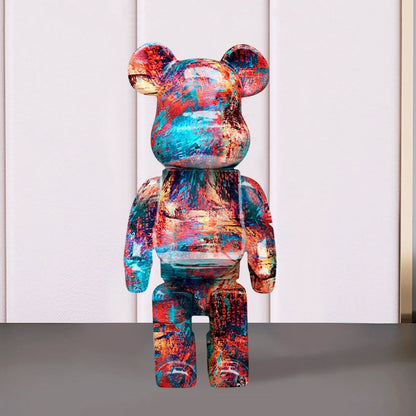 Colorful Bear City Decor Statue Figurine
