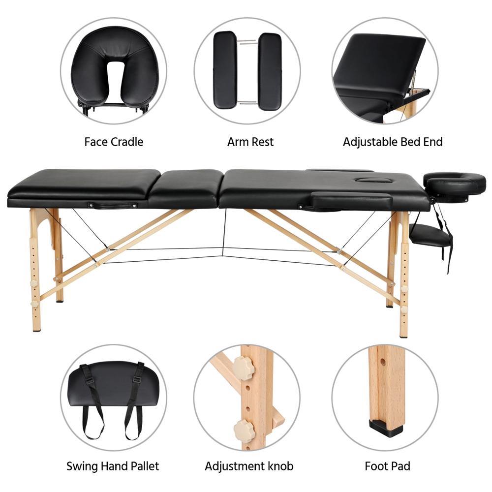 Folding Massage Table 84 - Adjustable Portable Spa Bed