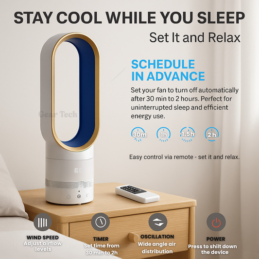 Quiet Compact Desk Fan for Home Office - Halri