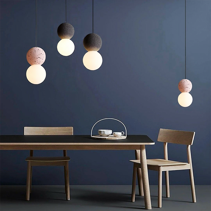 Glarefusion Nordic Modern Simple Terrazzo Chandelier