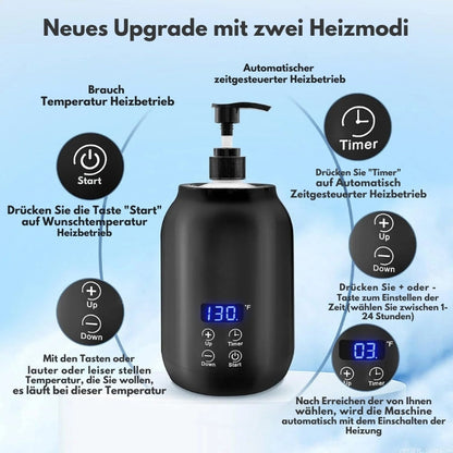 Compact Digital Massage Oil Heater with Touch Control