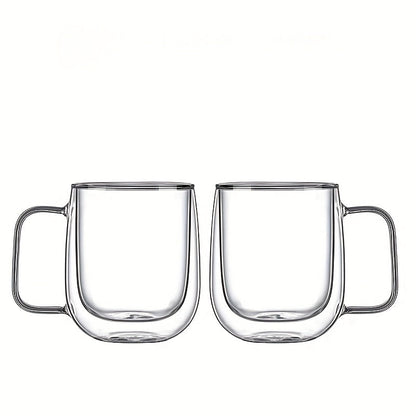 Insulated Double Wall Glass Coffee Mug - Halri
