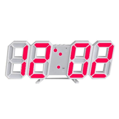 Sleek 3D LED Wall Clock with Dimmer