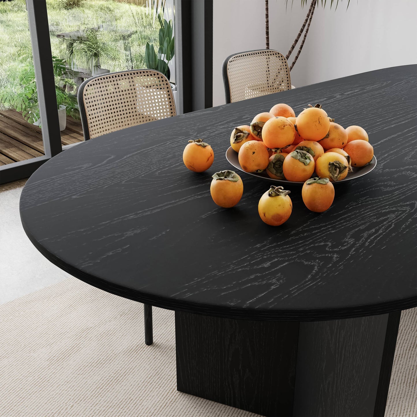 Large Wooden Table for 6 People