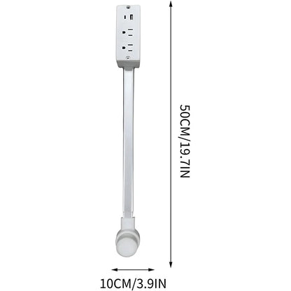 Compact USB Outlet Expander with 180-Degree Rotation