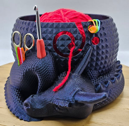 Big Mythical Dragon Nesting Yarn Bowl