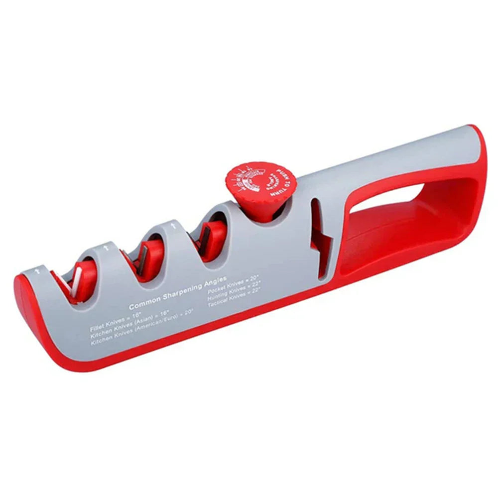 Compact 4-in-1 Sharpener for Knives and Scissors