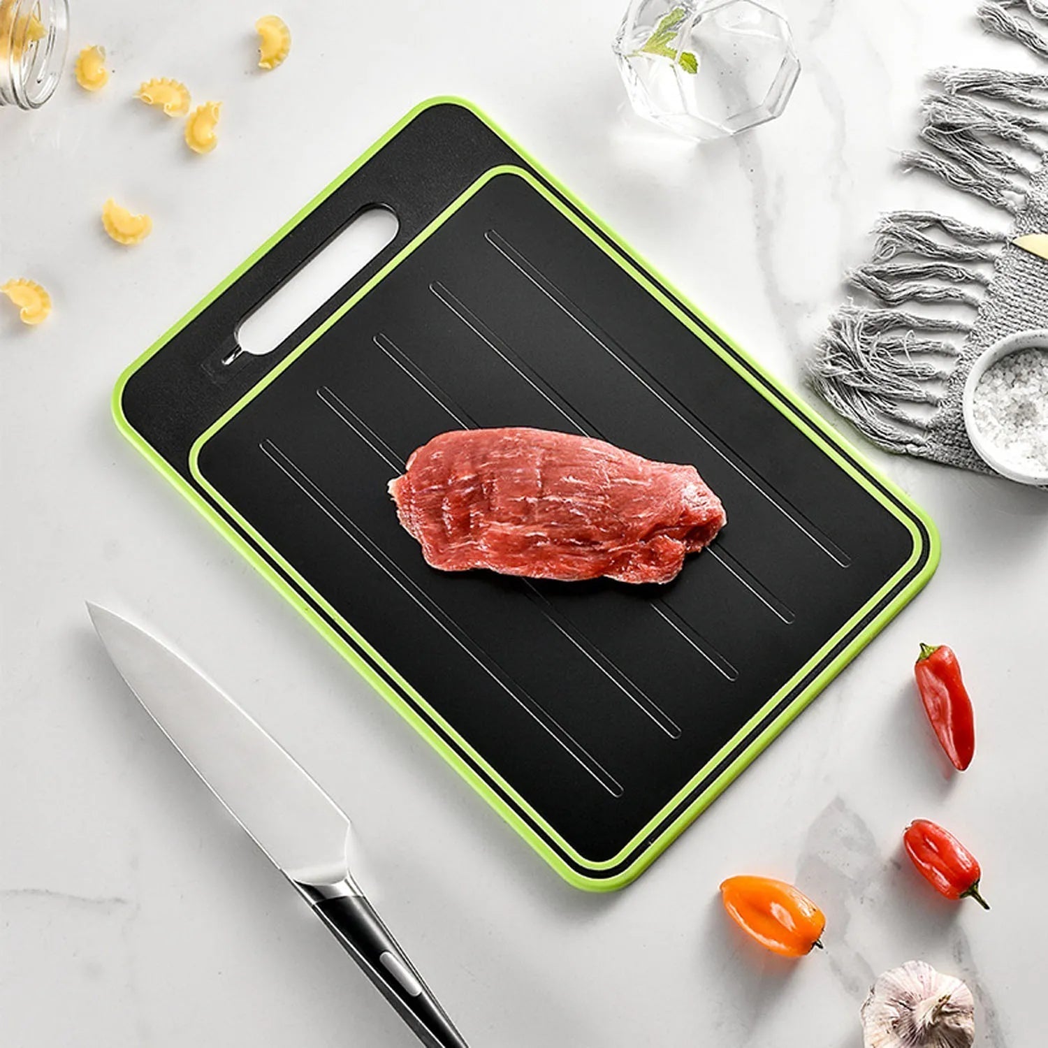 Quick Defrost Stainless Steel Cutting Board - Halri