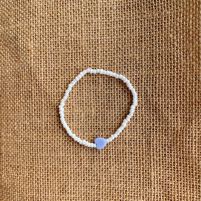 Beaded Bracelet With Heart And Star Motif