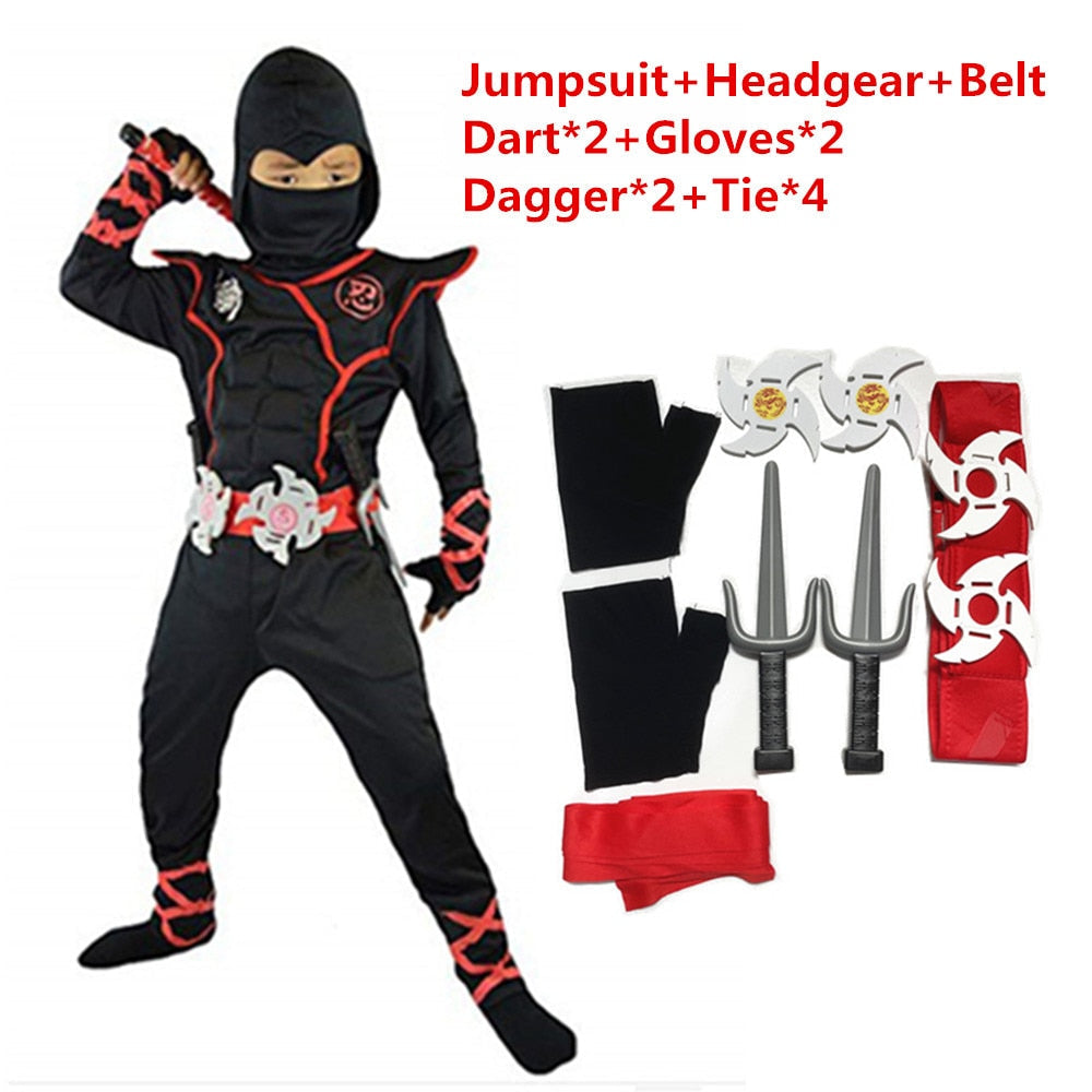 Kids Ninja Halloween Outfit Set