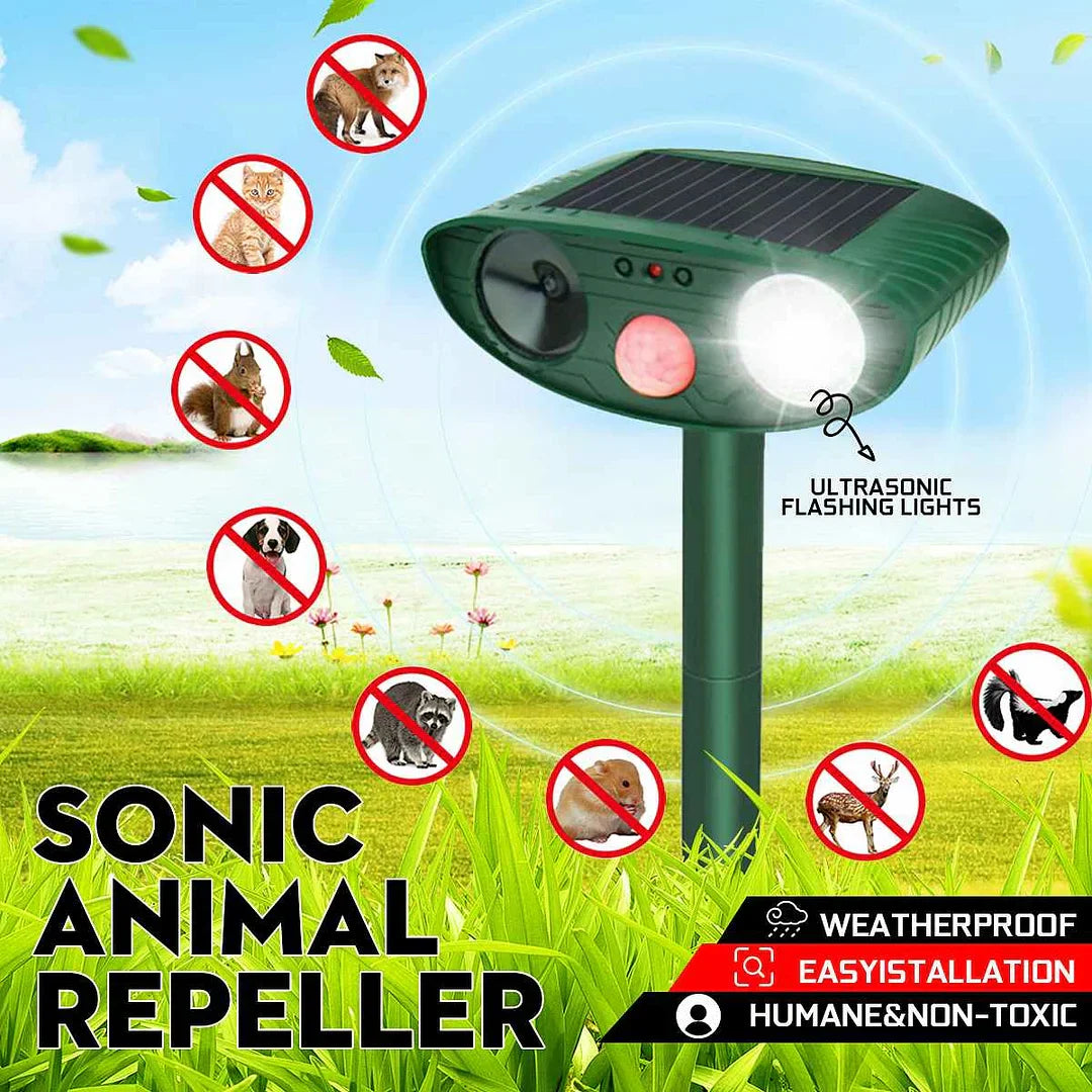 Outdoor Motion Sensor Animal Repellent 4 Piece Set