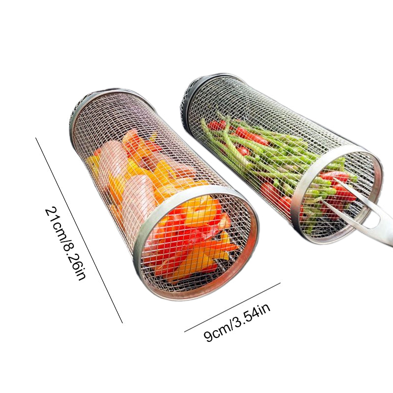Round BBQ Grill Food Basket