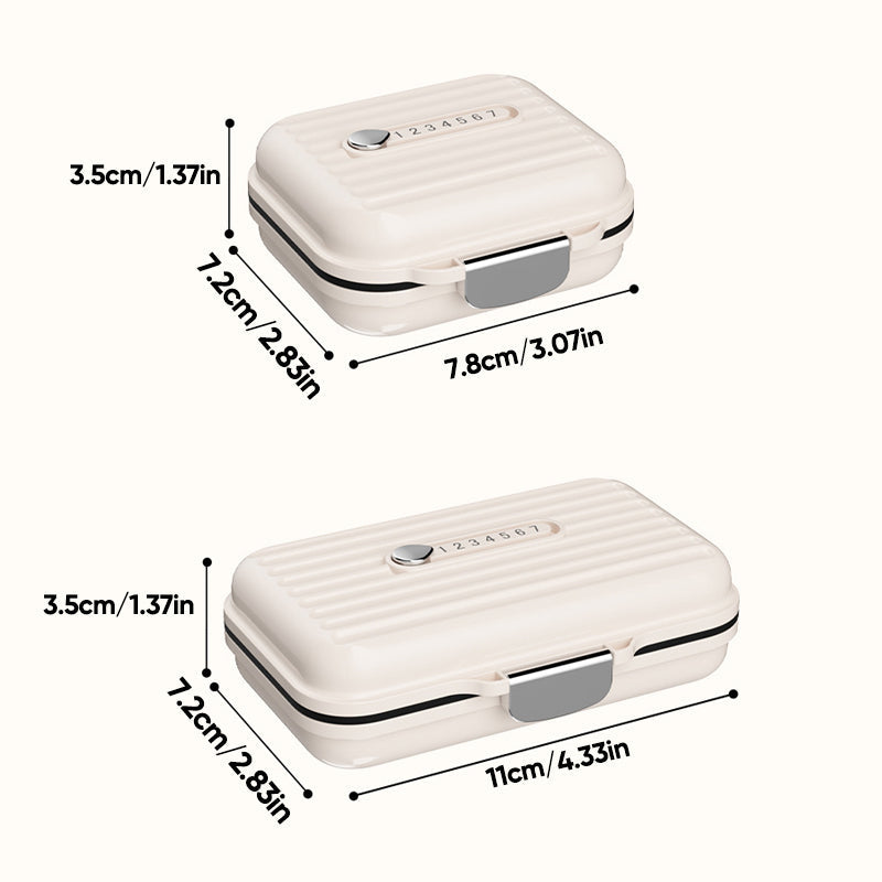 Compact Travel Pill Case - 7 Day Waterproof Pill Box