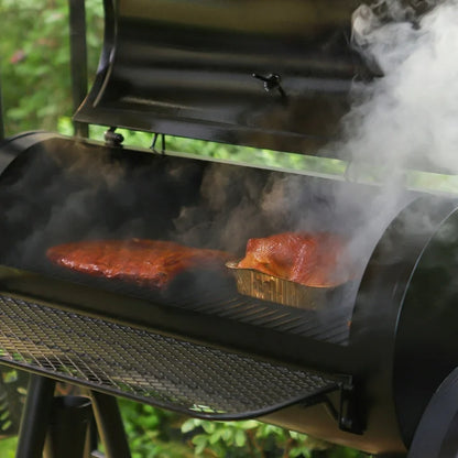 Large Charcoal BBQ Grill with Smoker Box
