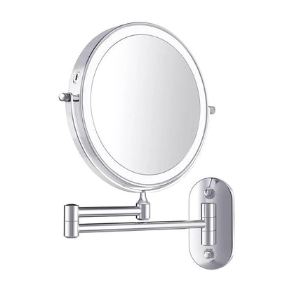 Rechargeable LED Makeup Mirror in Chrome Finish
