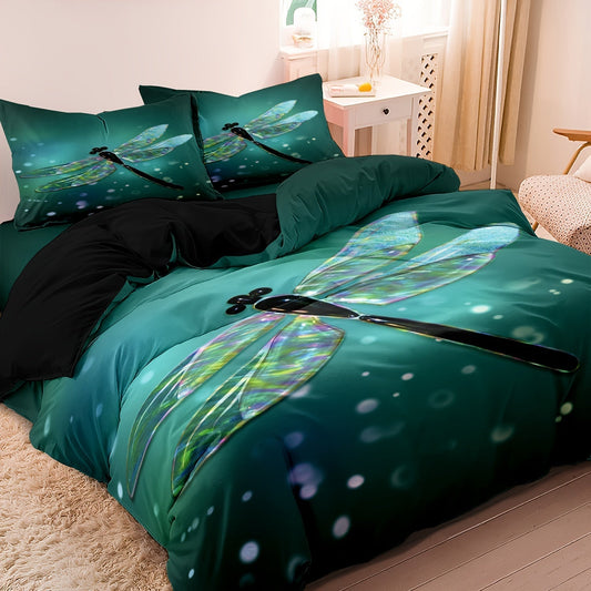 Beautiful Dragonfly Quilt Bedding Set - Halri