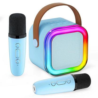 Fun Portable Karaoke System with 2 Mics