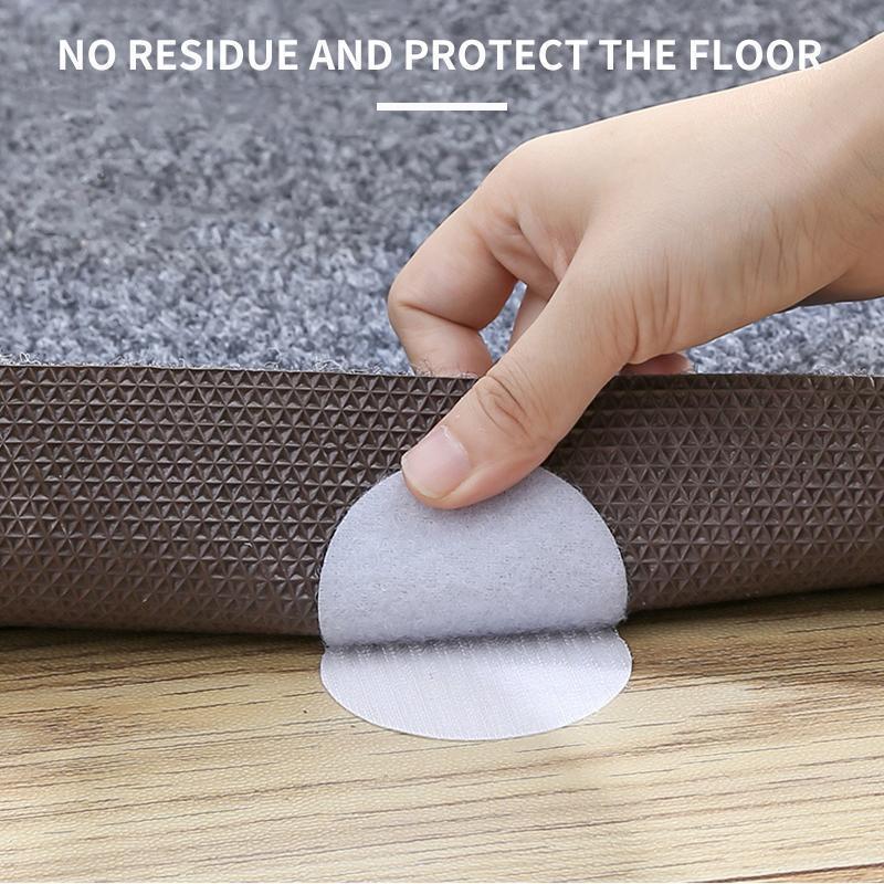 Anti Slip Rug Grippers Hook and Loop Fasteners (5 Pack)