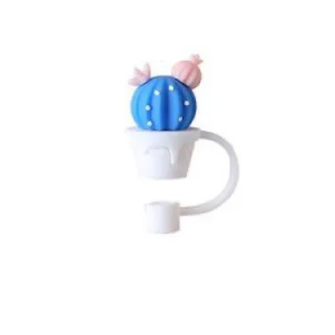 Colorful Silicone Straw Lid & Accessories