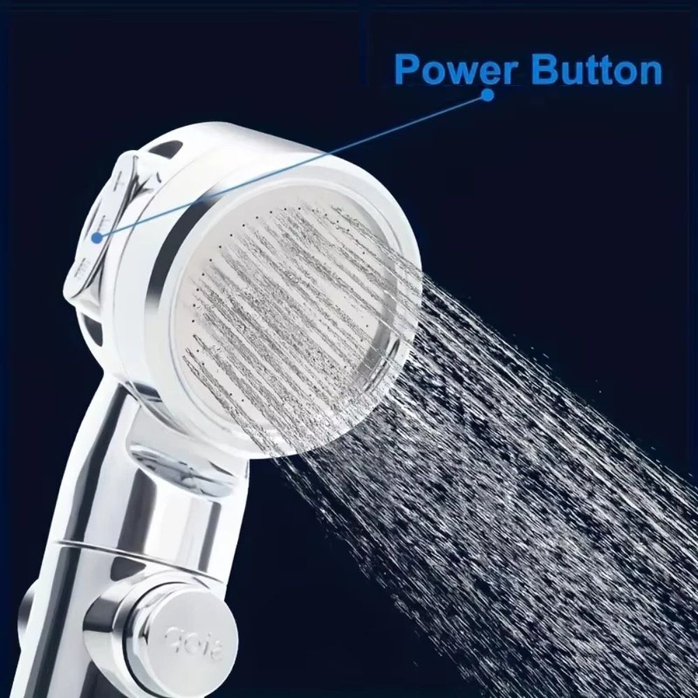 Compact Travel Shower Head with USB Charging