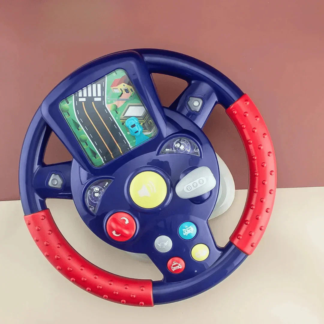 Fun Kids Racing Wheel with Display Screen