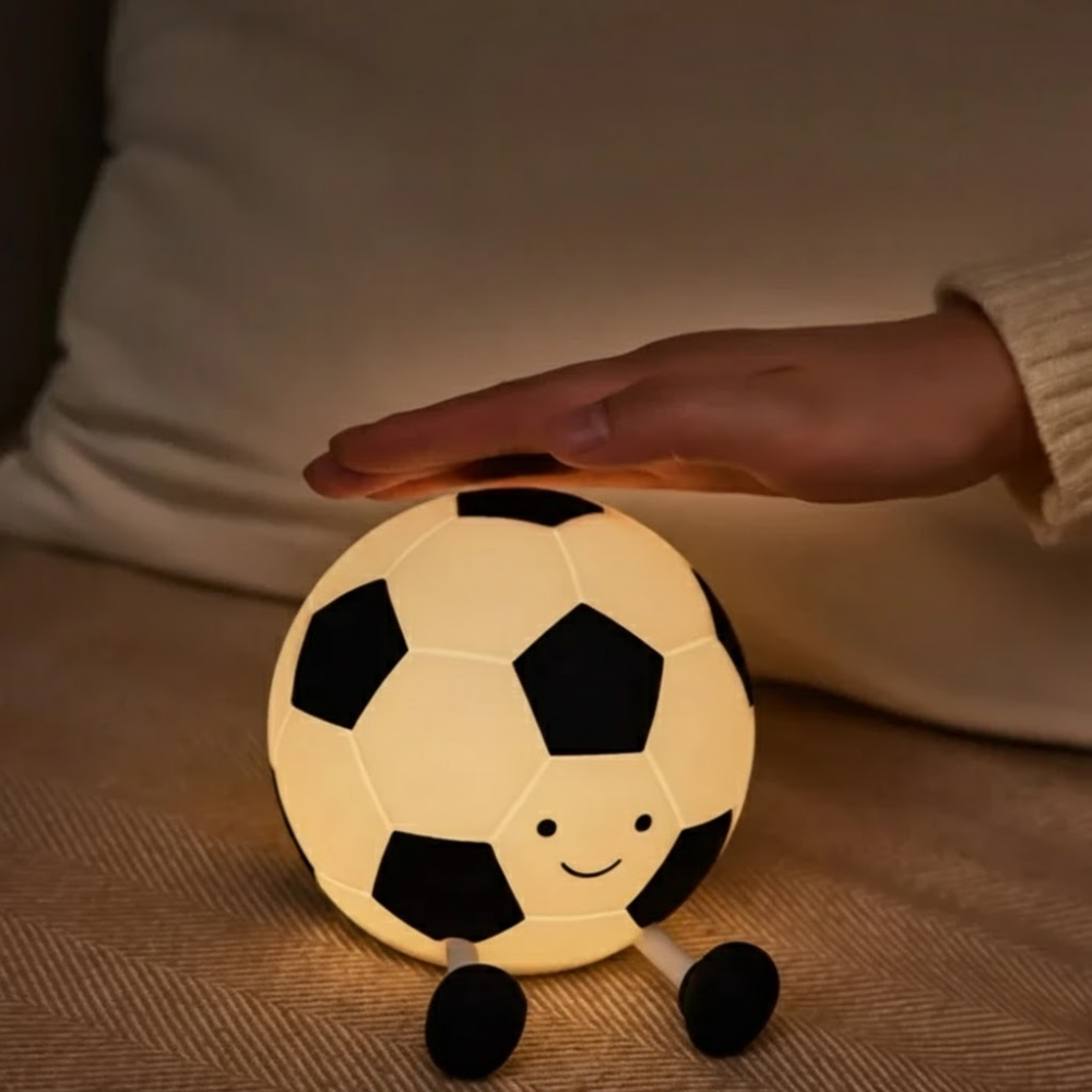 Colorful Kids Football Lamp - Soft LED Nightlight - Halri