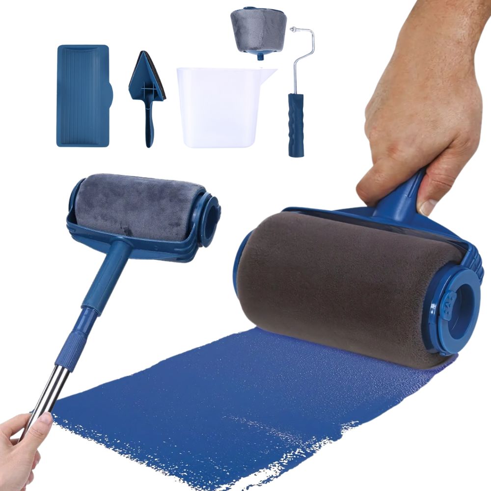 Multi Tool Paint Roller Brush Kit with Extension Handle - Halri