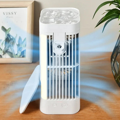 Compact Personal Space Cooler Fan with Mist Feature - Halri