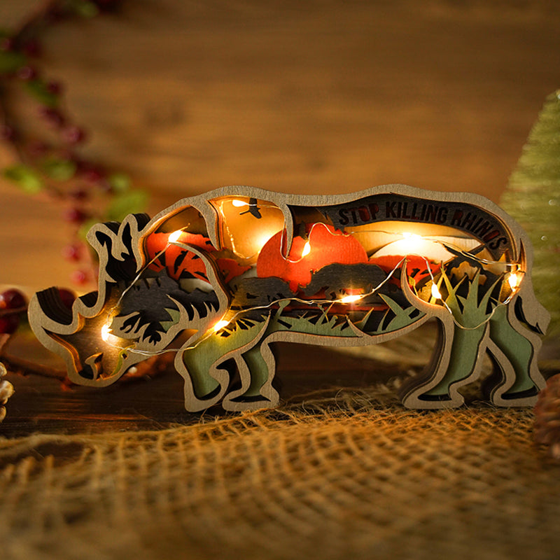 Whimsical Woodland Animal Figurine Decoration