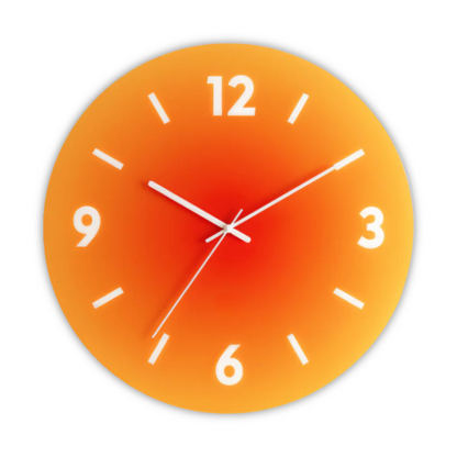 Stylish Round Glass Wall Clock