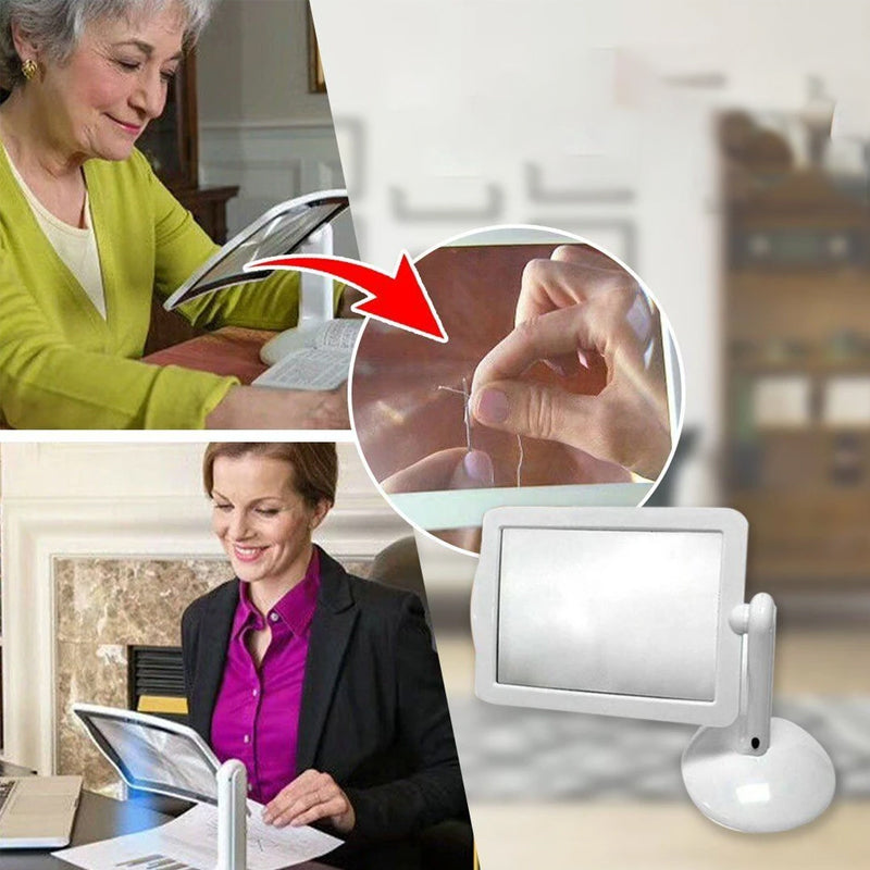 Compact LED Magnifying Glass with 3X Zoom